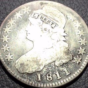 RARE Early Date 1811 Capped Bust Half Dollar!